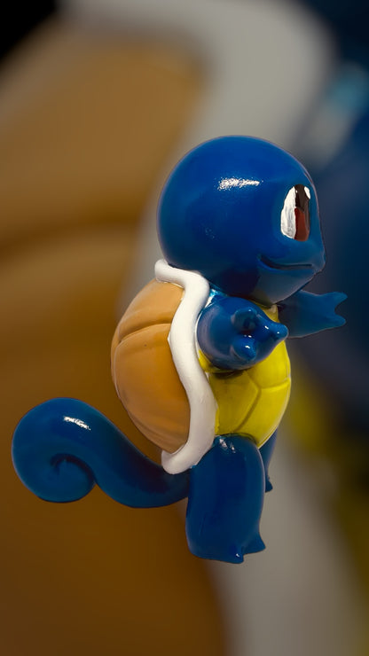 Pokémon Figurine 3D Carapuce - Imprimée en 3D resine et Peinte à la Main